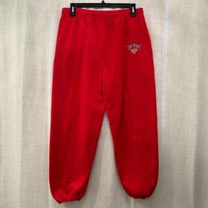 Detroit Red Wings Adult Large Sweatpants Red Embroidered Logo